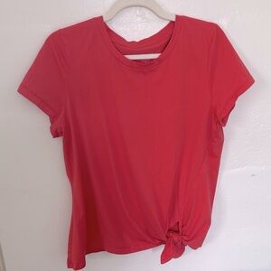 Banana Republic Bahama Coral Side Tie Tee